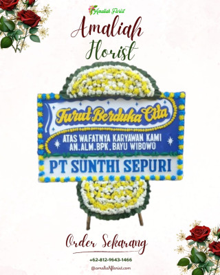 Papan Bunga Duka di Caringin Wetan