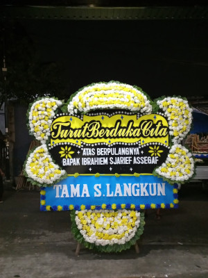 Papan Bunga Duka di Caringin Wetan