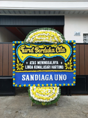 Papan Bunga Duka di Caringin Wetan